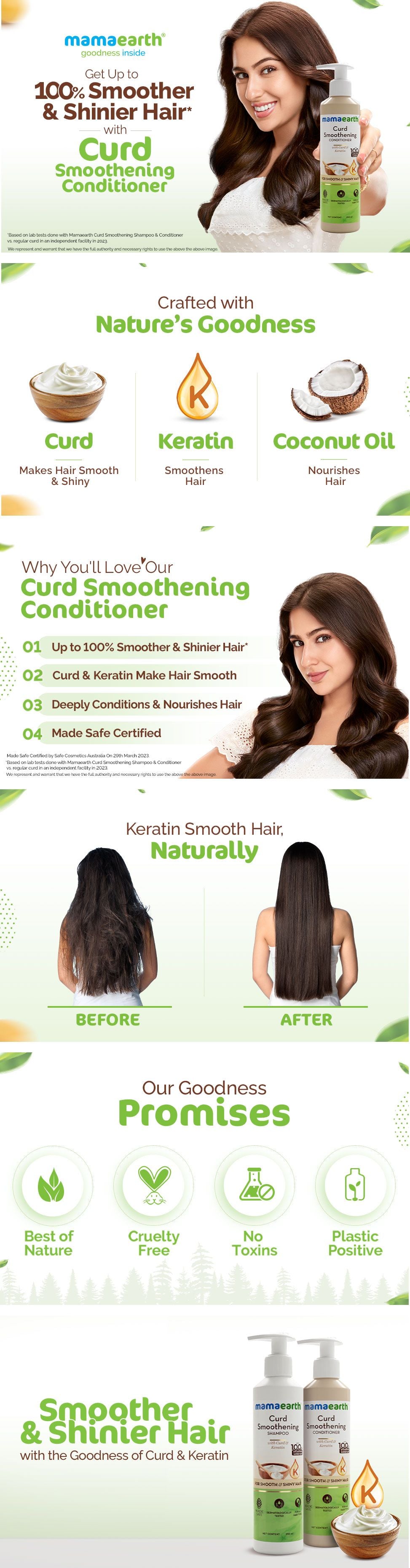 About Mamaearth Curd Smoothening Conditioner