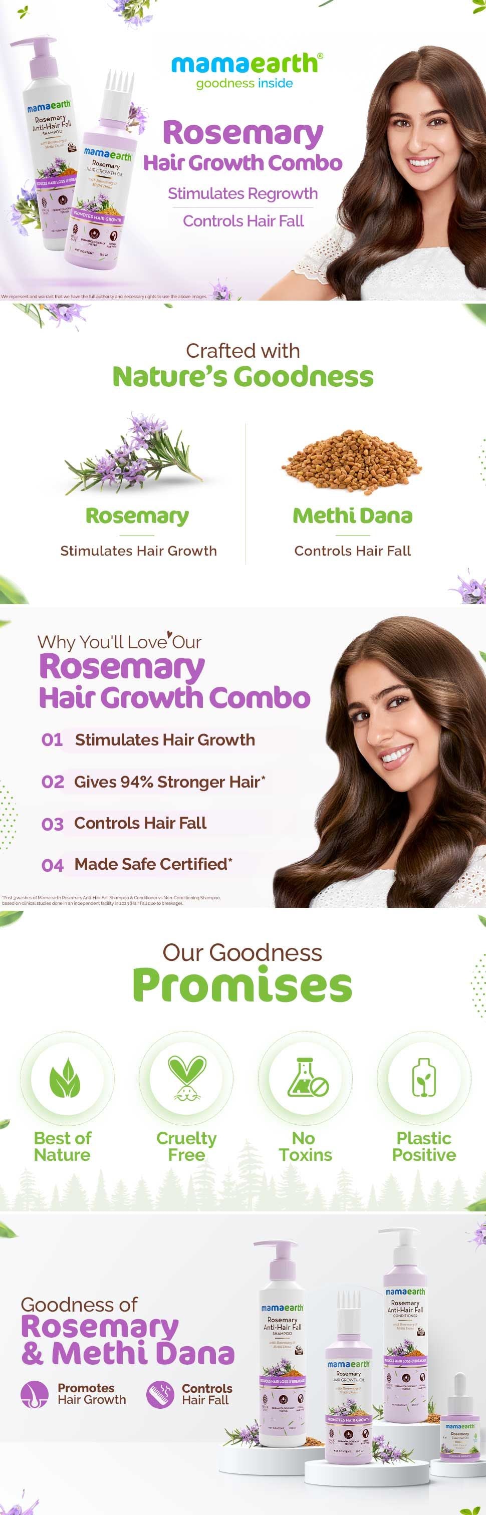Result of Rosemary Hair Growth Combo