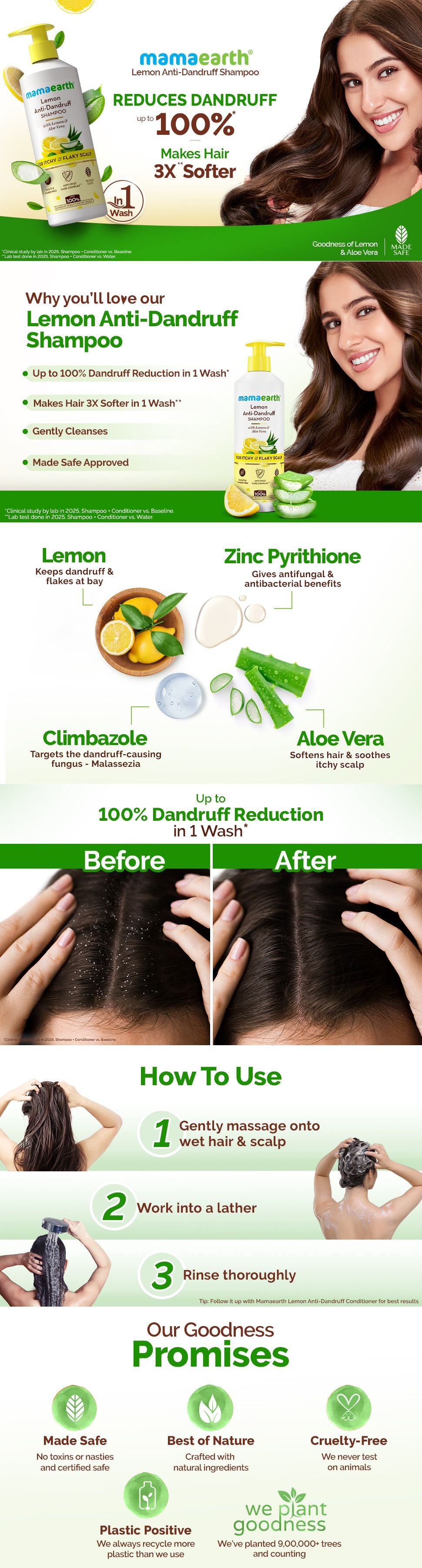 About Lemon Anti-Dandruff Shampoo