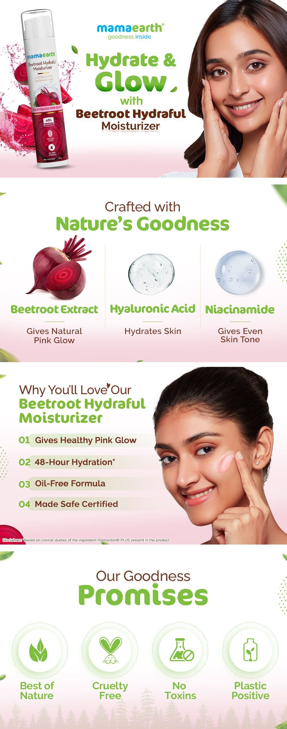 Results of Beetroot Hydraful Moisturizer