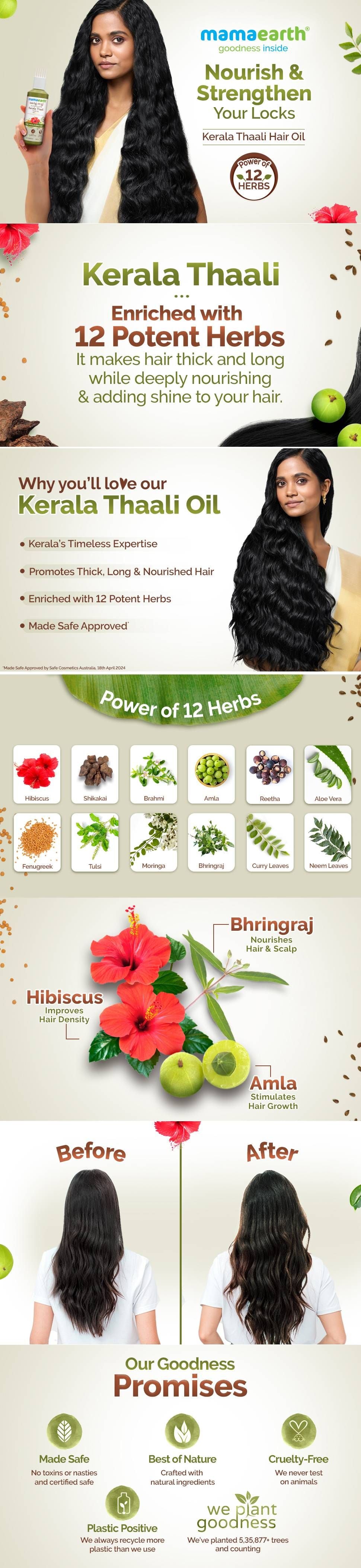 Results of Kerala Thaali Cleansing Hair Oil