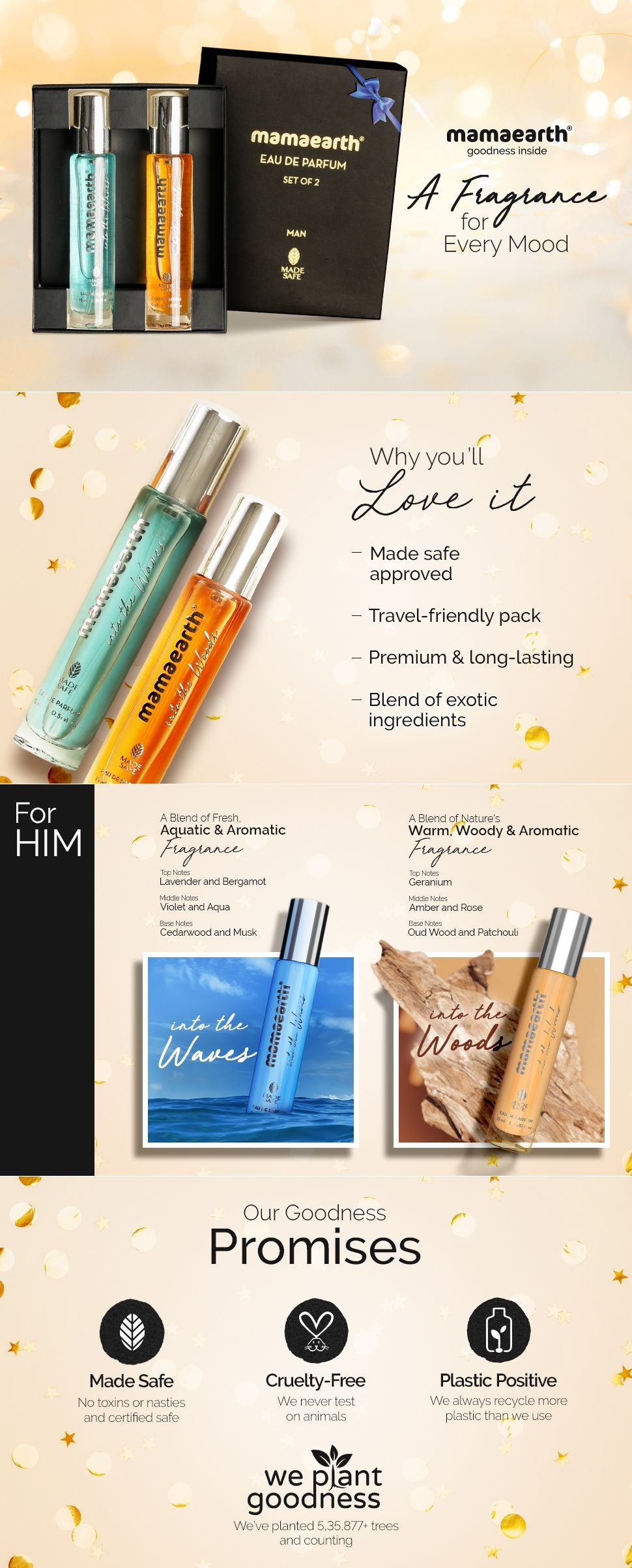 About Mamaearth Eau De Parfum Set of 2 - Man