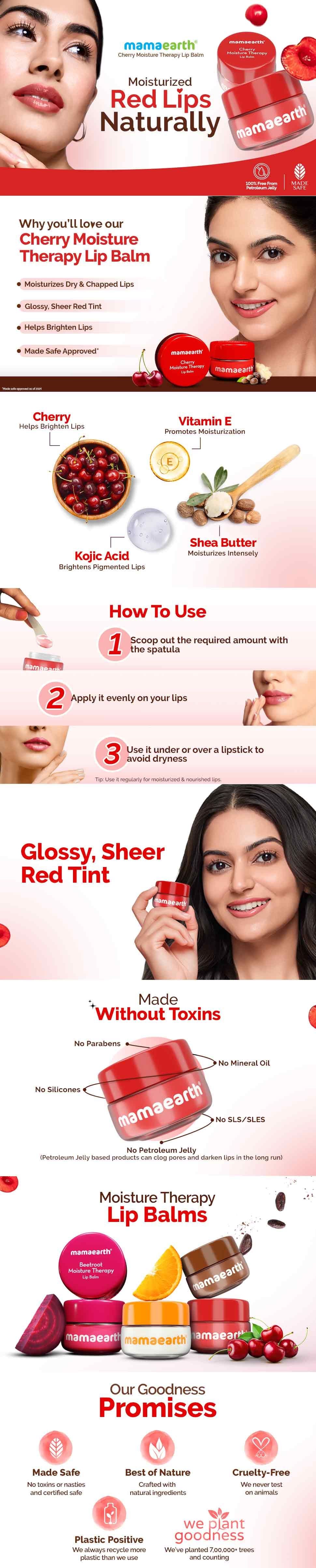 Results of Mamaearth Beetroot Moisture Therapy Lip Balm