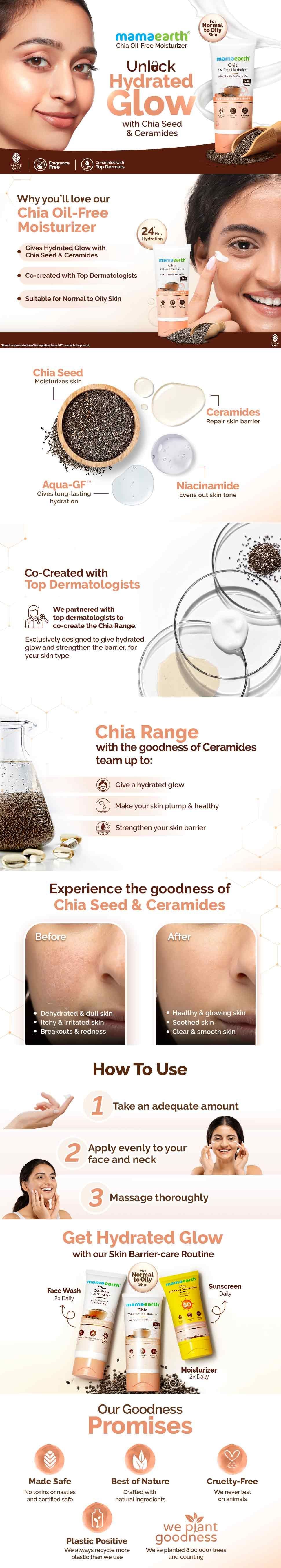 About Mamaearth Chia Oil-Free Moisturizer