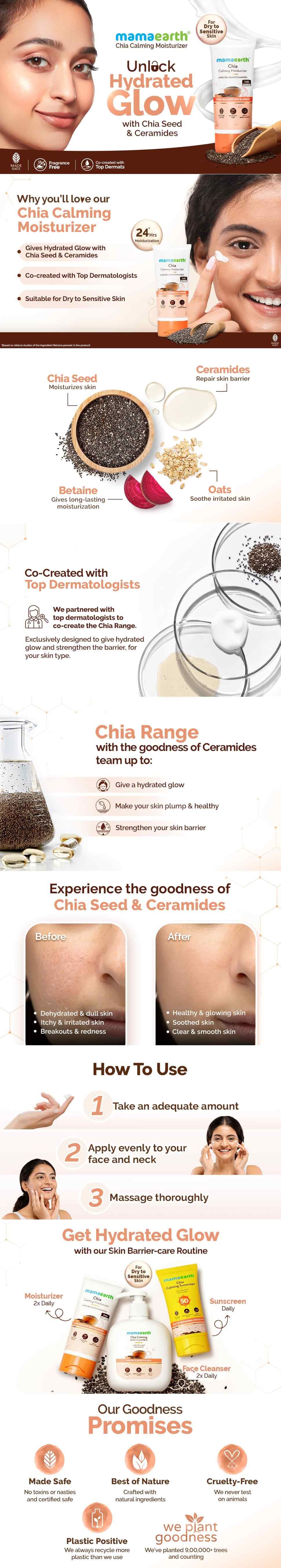 About Mamaearth Chia Calming Moisturizer