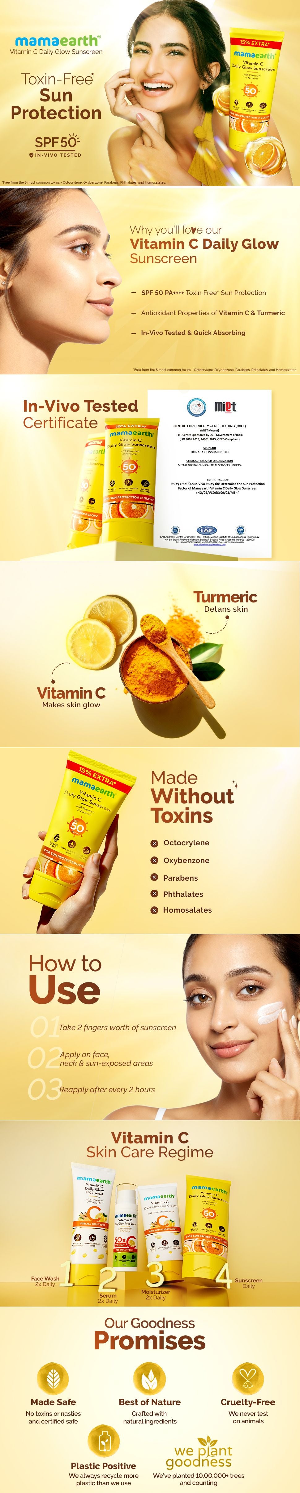 About Mamaearth Vitamin C Daily Glow Sunscreen