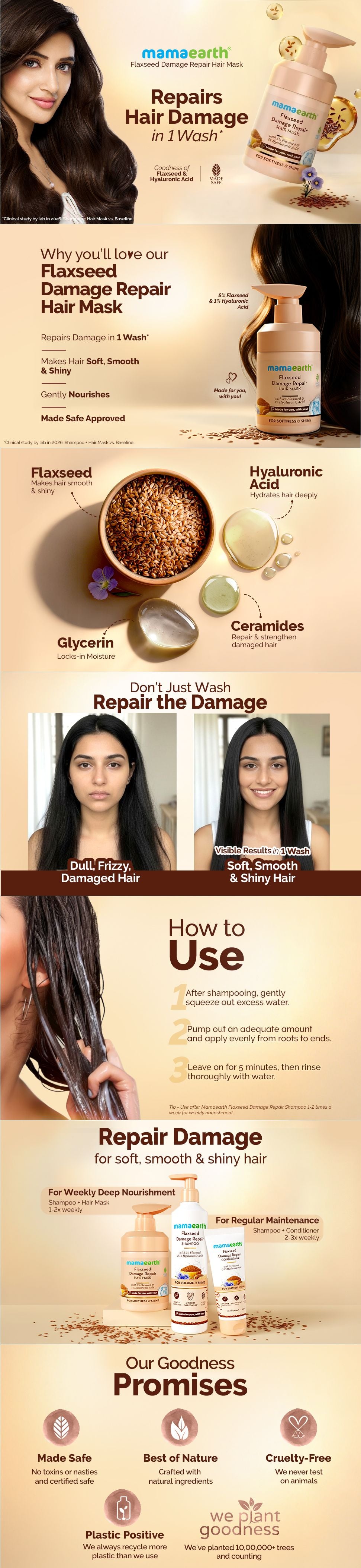 About Flaxseed Damage Repair Hair Mask