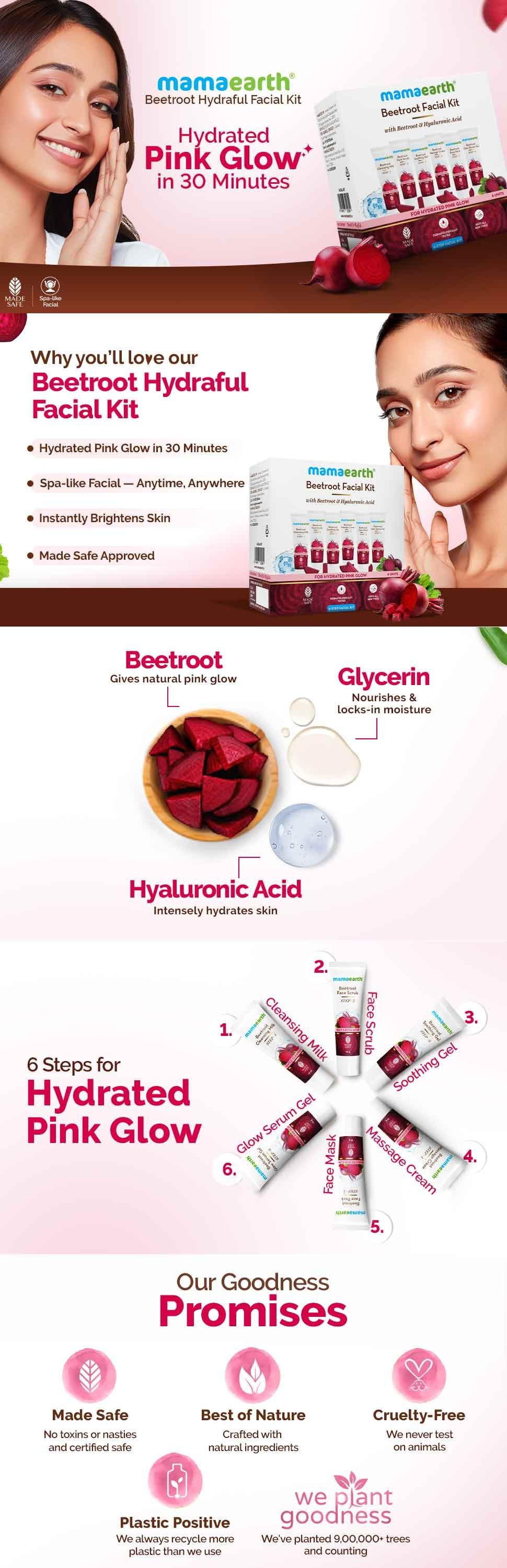 About Mamaearth Beetroot Facial Kit