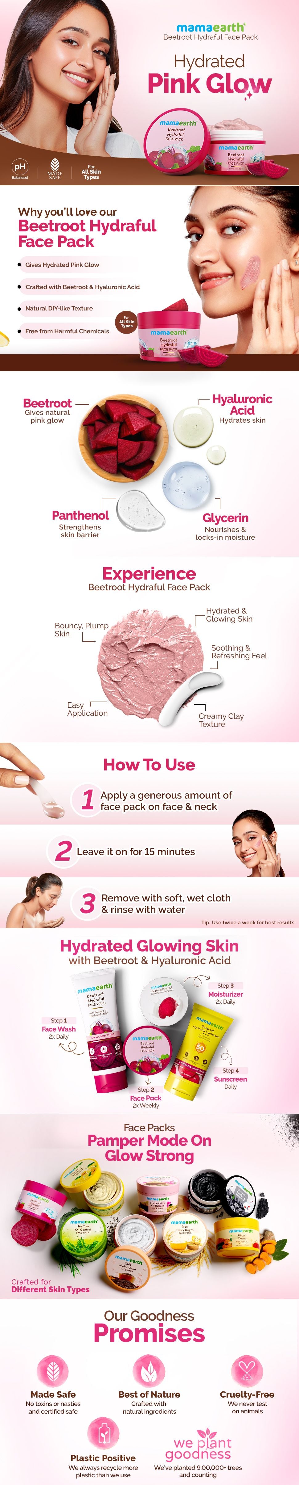 About Mamaearth Beetroot Detan Face Pack
