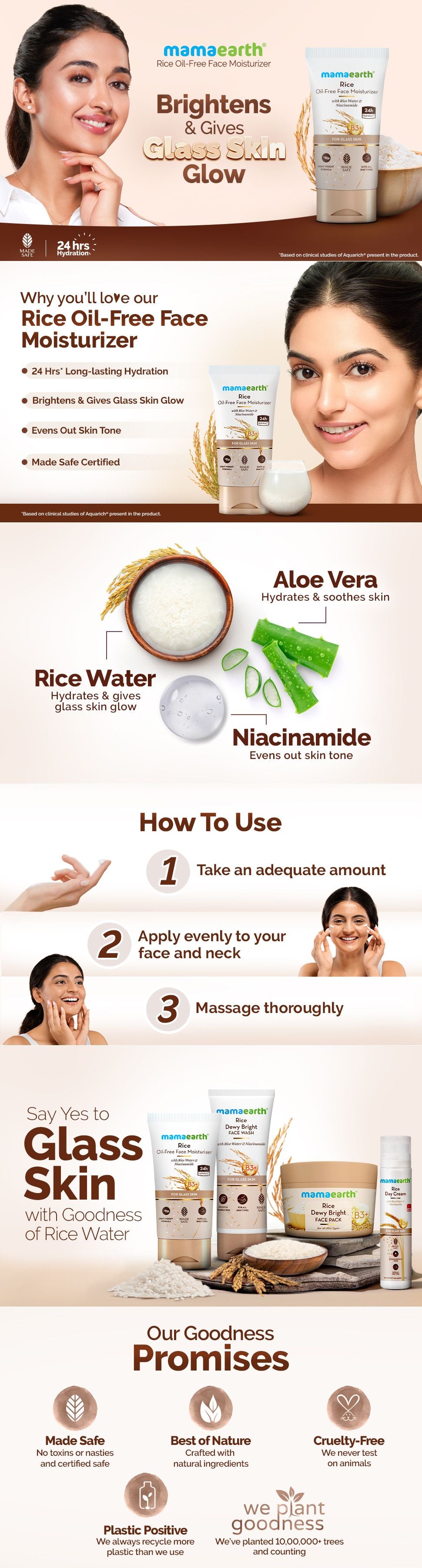 About Mamaearth Rice Oil-Free Face Moisturizer