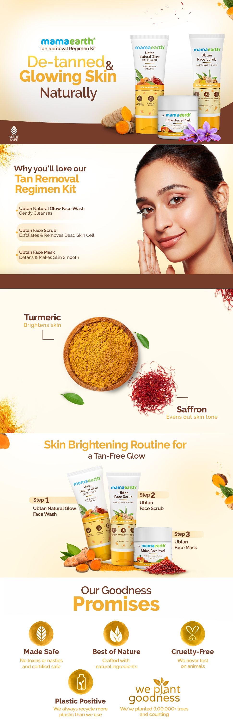 About Mamaearth Tan Removal Regimen Kit