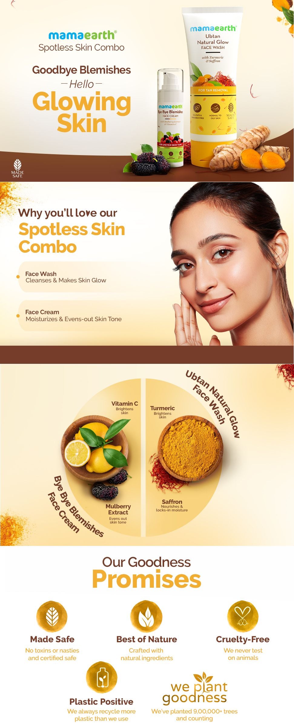 About Mamaearth Spotless Skin Combo