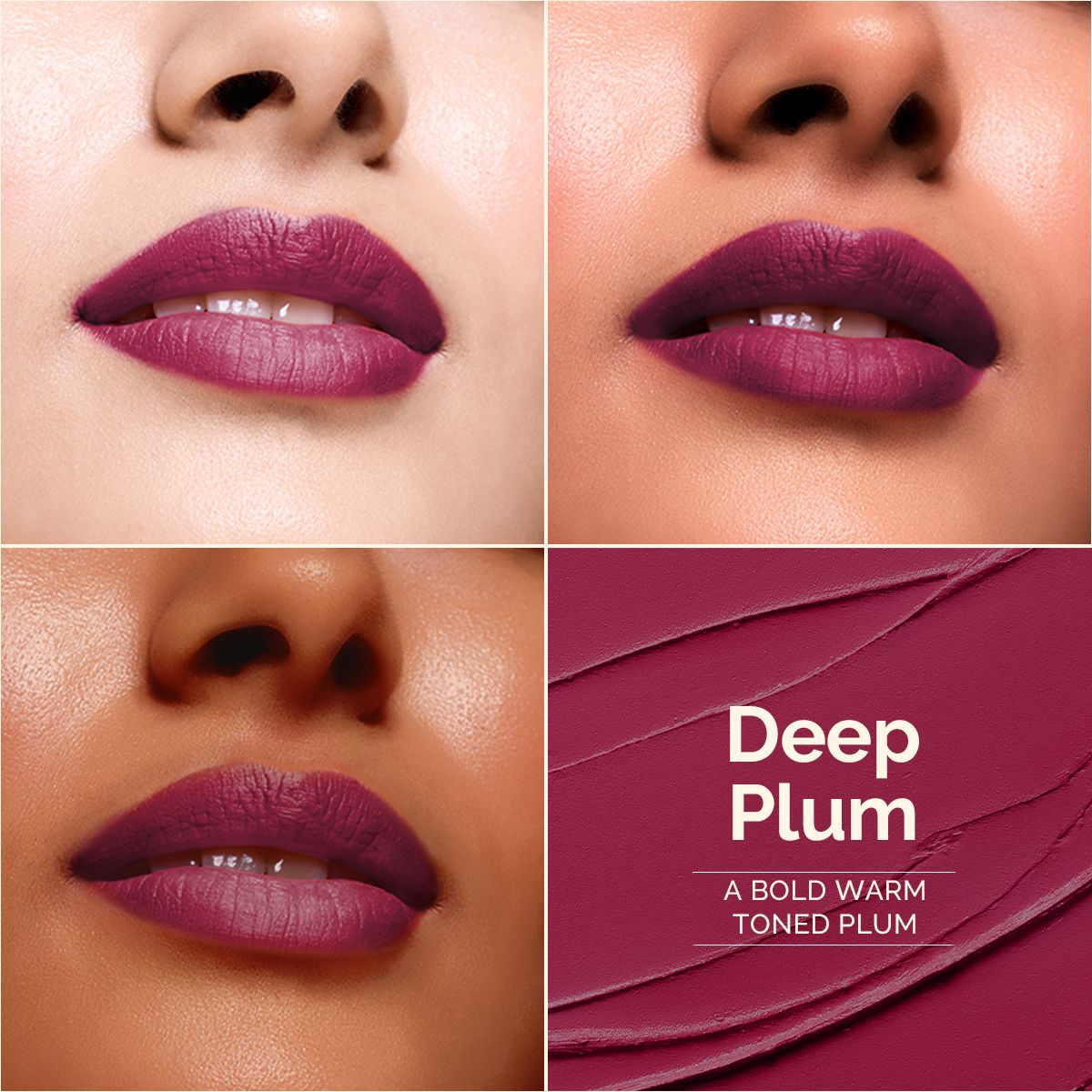 Luxe Matte Long Stay Lipstick with Passion Fruit Oil & Vitamin E   -2g | Deep Plum