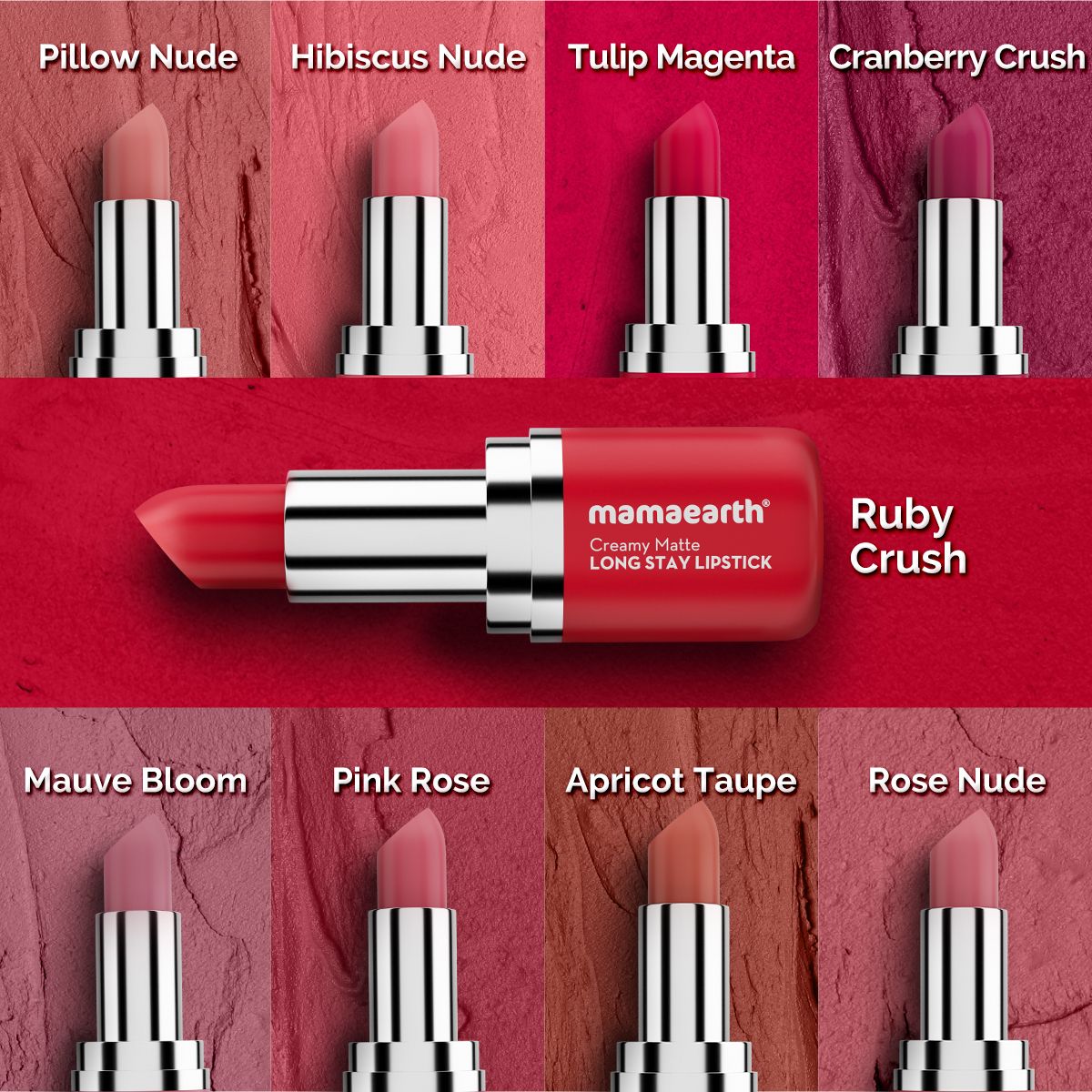 Creamy Matte Long Stay Lipstick with Murumuru Butter and Vitamin E  - 4.2g | Apricot Taupe