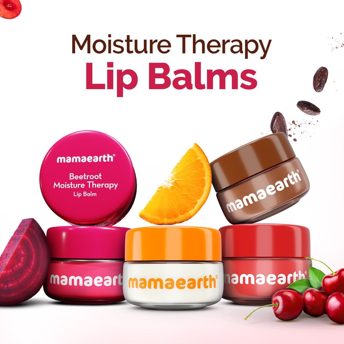 Beetroot Moisture Therapy Lip Balm with Beetroot & Hyaluronic Acid for Dry & Chapped Lips- 15 g (Pack of 2)