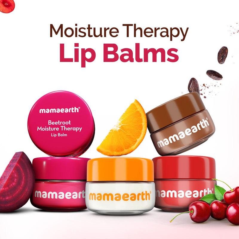 Beetroot Moisture Therapy Lip Balm with Beetroot & Hyaluronic Acid for Dry & Chapped Lips- 15 g (Pack of 2)