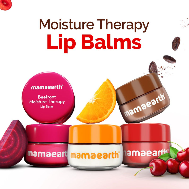 Cherry Moisture Therapy Lip Balm with Cherry & Vitamin E for Dry & Chapped Lips- 15 g (Pack of 2)