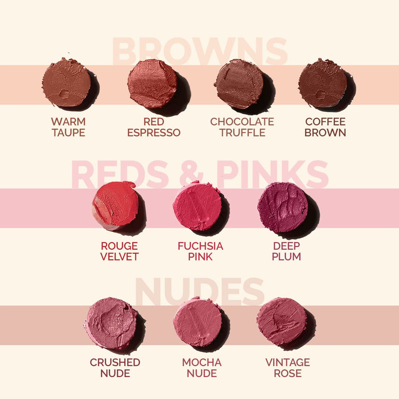Luxe Matte Long Stay Lipstick with Passion Fruit Oil & Vitamin E   -2g | Deep Plum