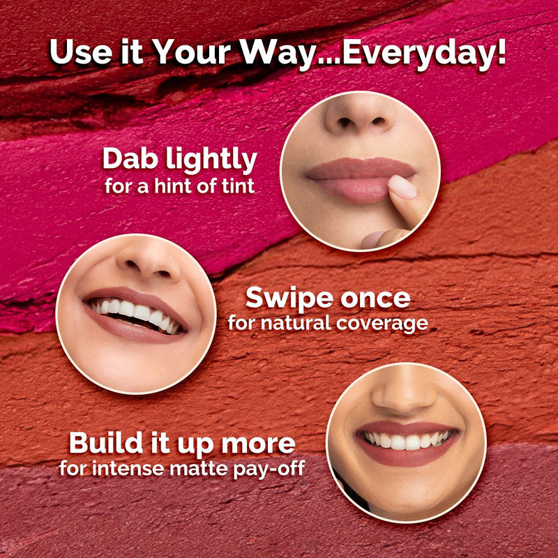 Moisture Matte Longstay Lipstick - 2g | peach nude