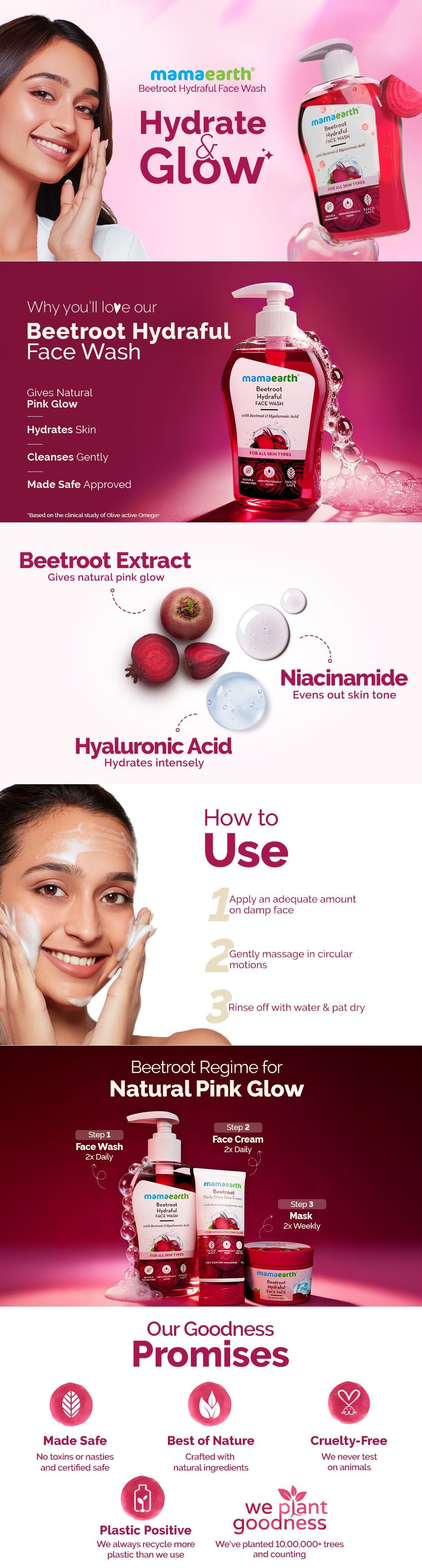 Beetroot Hydraful Face Wash