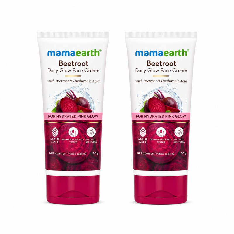 Beetroot Daily Glow Face Cream With Beetroot & Hyaluronic Acid - 80 g (Pack of 2)