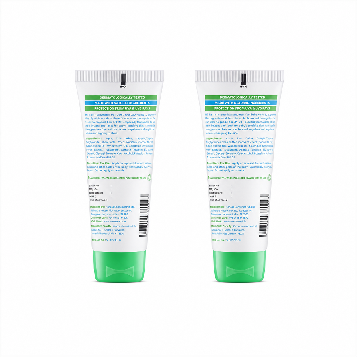 Mineral Based Sunscreen 50ml (Pack of 2)