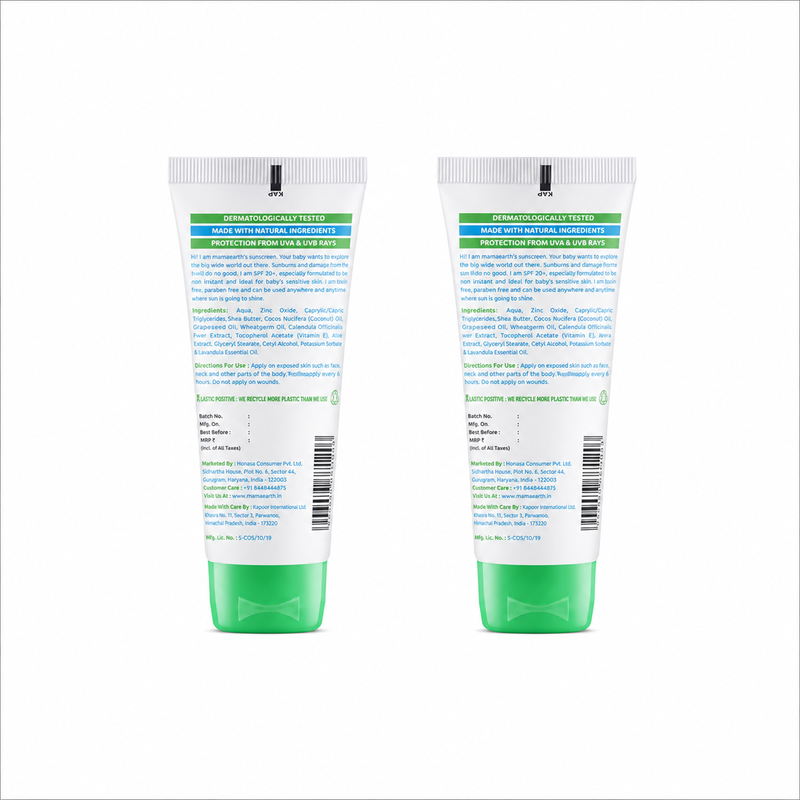 Mineral Based Sunscreen 50ml (Pack of 2)