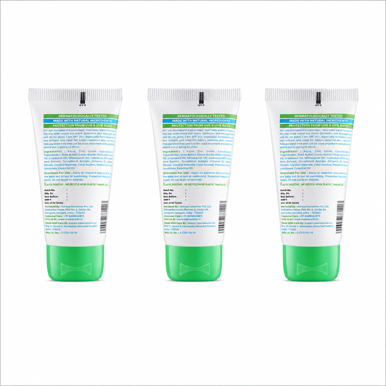 Mineral Based Sunscreen 50ml (Pack of 3)