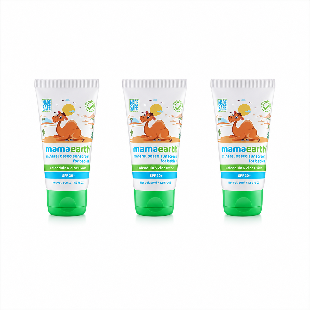 Mineral Based Sunscreen 50ml (Pack of 3)