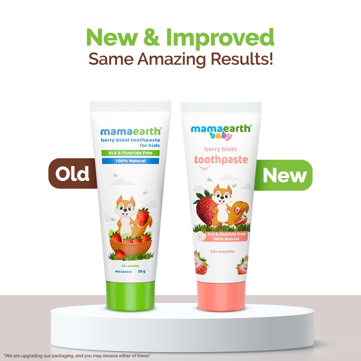 100% Natural Berry Blast Toothpaste for Kids, 50g