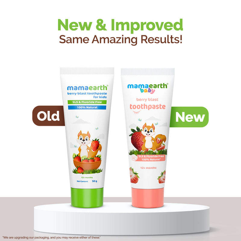 100% Natural Berry Blast Toothpaste for Kids, 50g