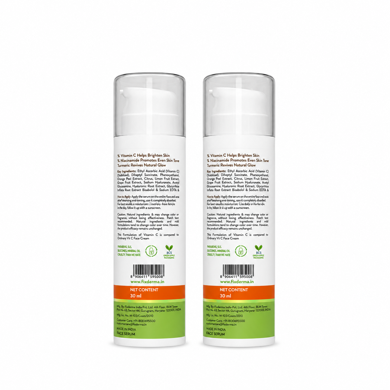 Vitamin C Daily Glow Face Serum With Vitamin C & Turmeric for Radiant Skin - 30 (Pack of 2)