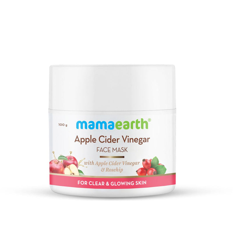 Apple Cider Vinegar Face Mask With Apple Cider Vinegar & Rosehip Oil for Clear and Glowing Skin – 100 g