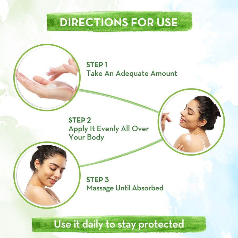 Sunscreen Body Lotion SPF 30 - 300 ml | Aloe Vera Pack of 2