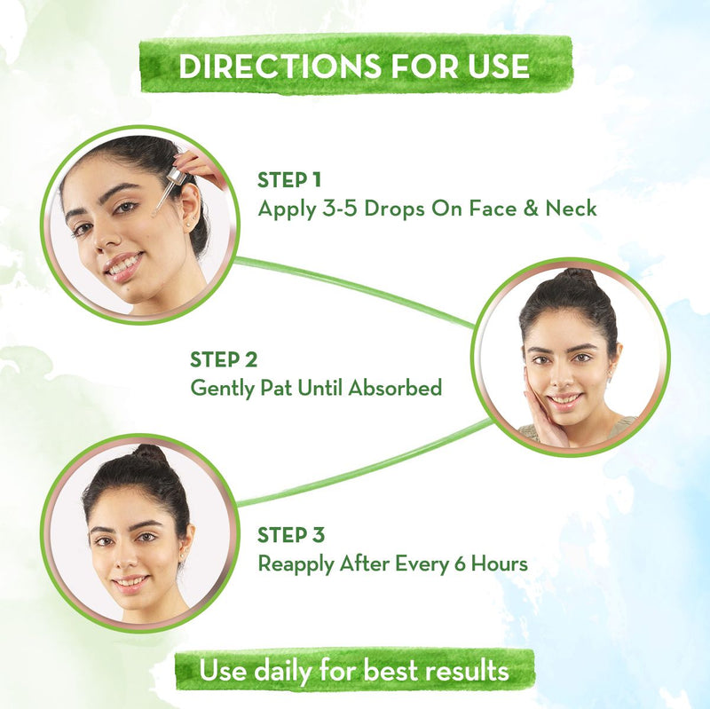 Aloe Vera Sunscreen Face Serum with Aloe Vera & Ashwagandha for UVA & B Protection - 30 ml