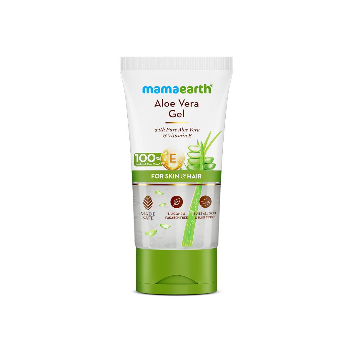 Aloe Vera Gel with 100% Natural Aloe Vera & Vitamin E for Skin & Hair - 150 ml