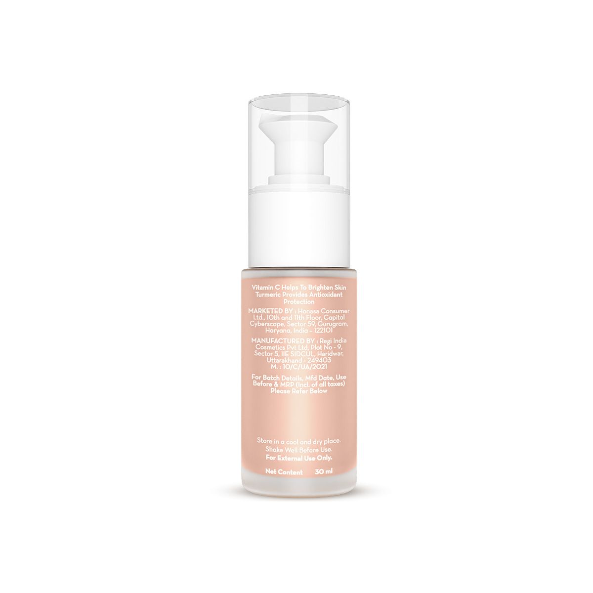 Hydra-Glow Full Coverage Foundation With Vitamin C & Turmeric - 30 ml | Ivory Glow