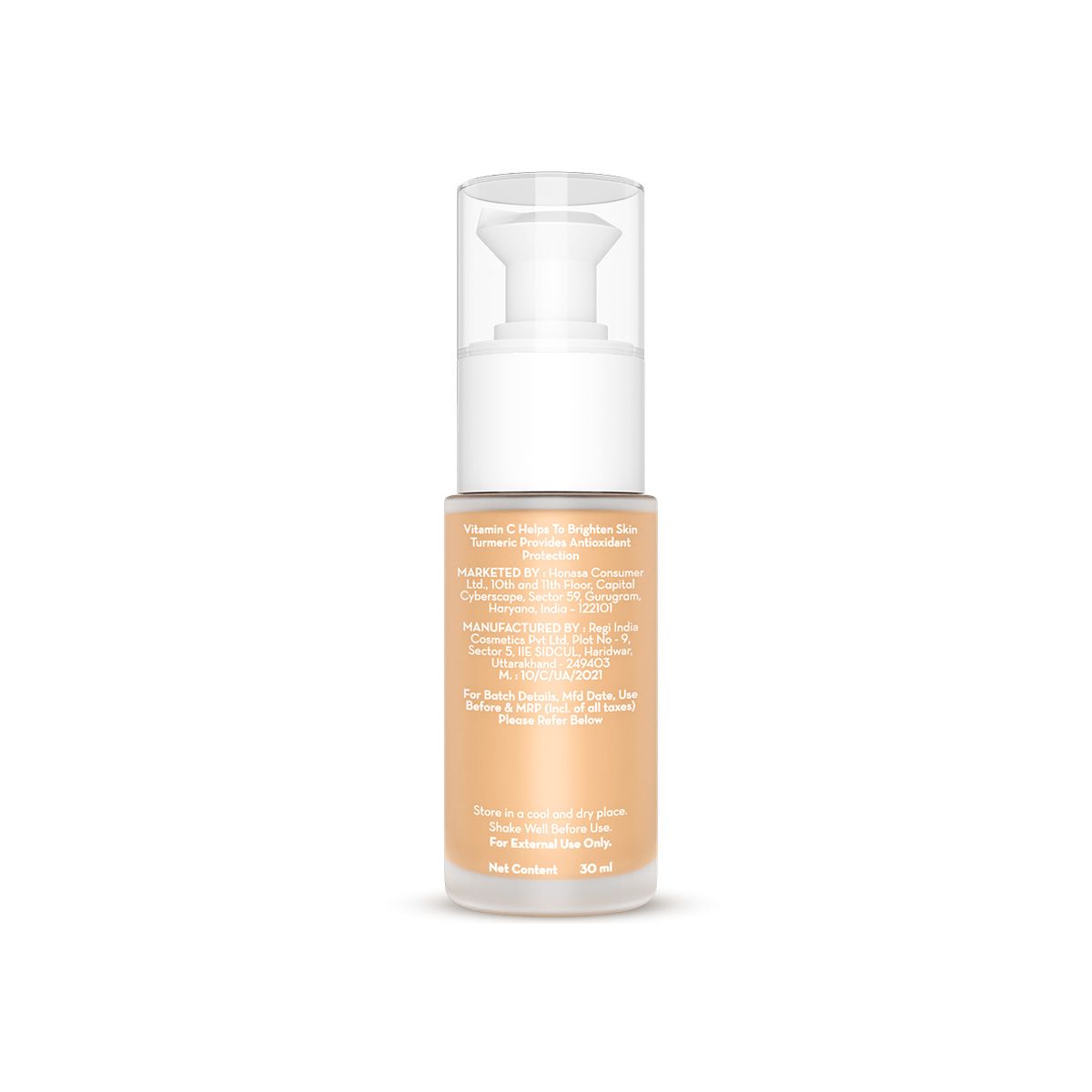 Hydra-Glow Full Coverage Foundation With Vitamin C & Turmeric - 30 ml | Crème Glow