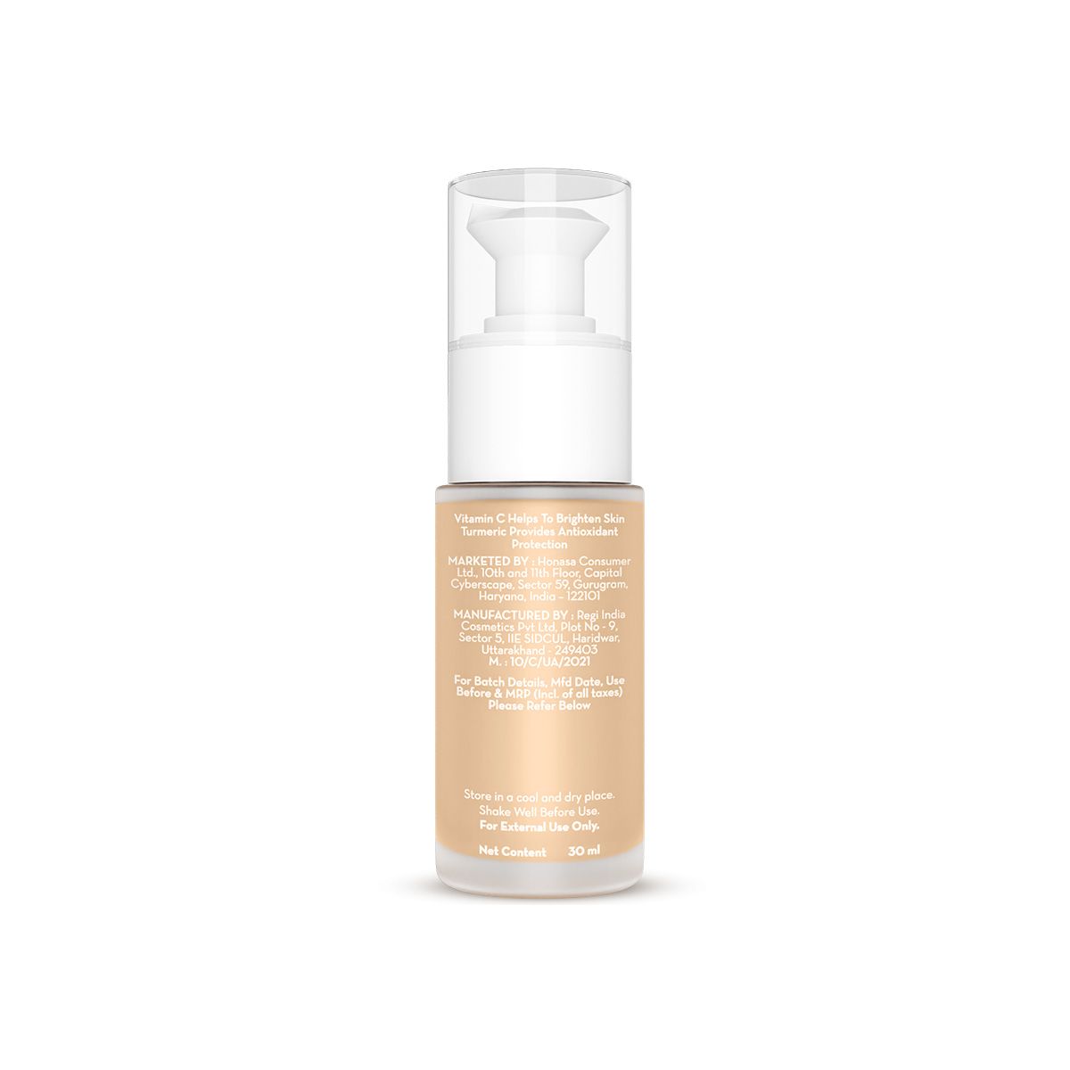 Hydra-Glow Full Coverage Foundation With Vitamin C & Turmeric - 30 ml | Beige Glow