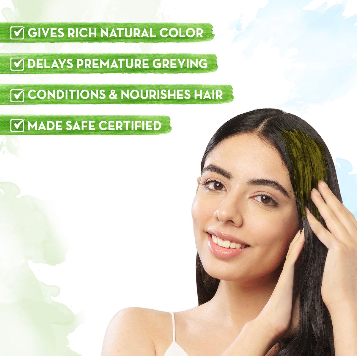 Natural Henna Paste with Henna & Dark Roasted Coffee for Rich Naturally Colored Hair - 200 g