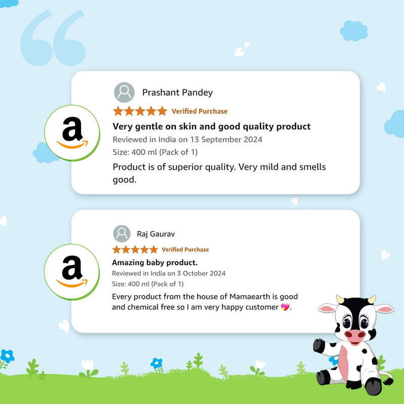 Milky Soft Head to Toe Wash With Oats, Milk, and Calendula  for Babies- 400ml