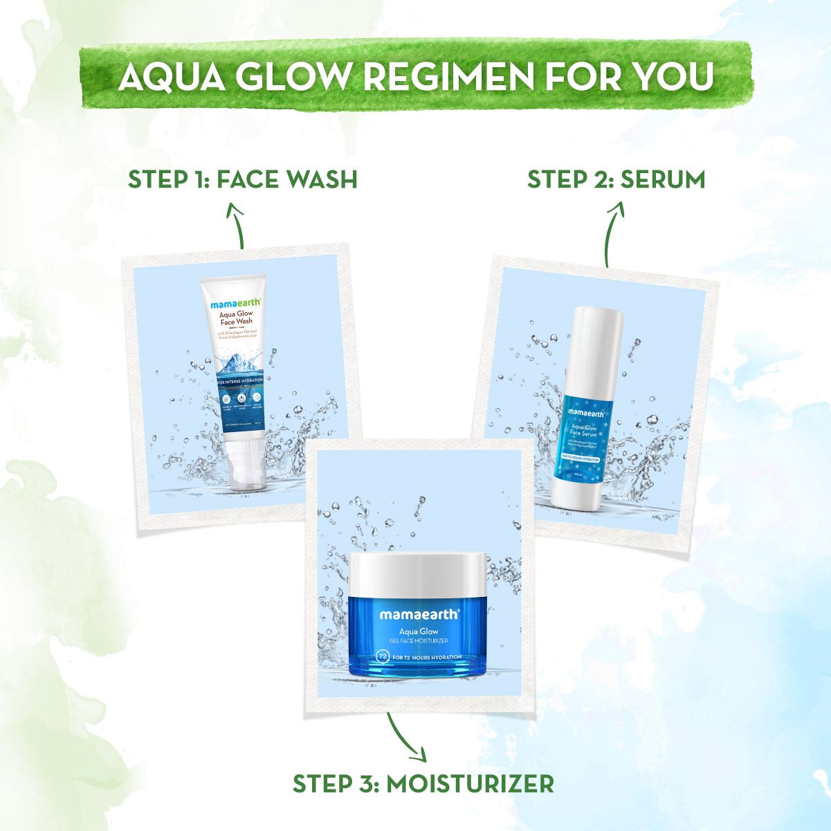 Aqua Glow Face Serum with Himalayan Thermal Water and Hyaluronic Acid - 30 ml