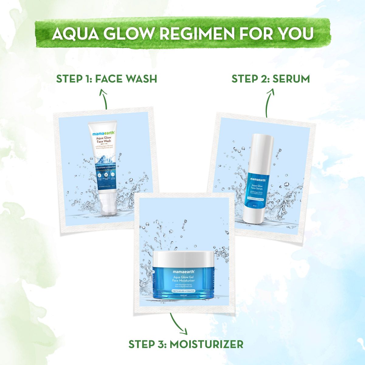 Aqua Glow Face Wash With Himalayan Thermal Water and Hyaluronic Acid for Intense Hydration - 100ml