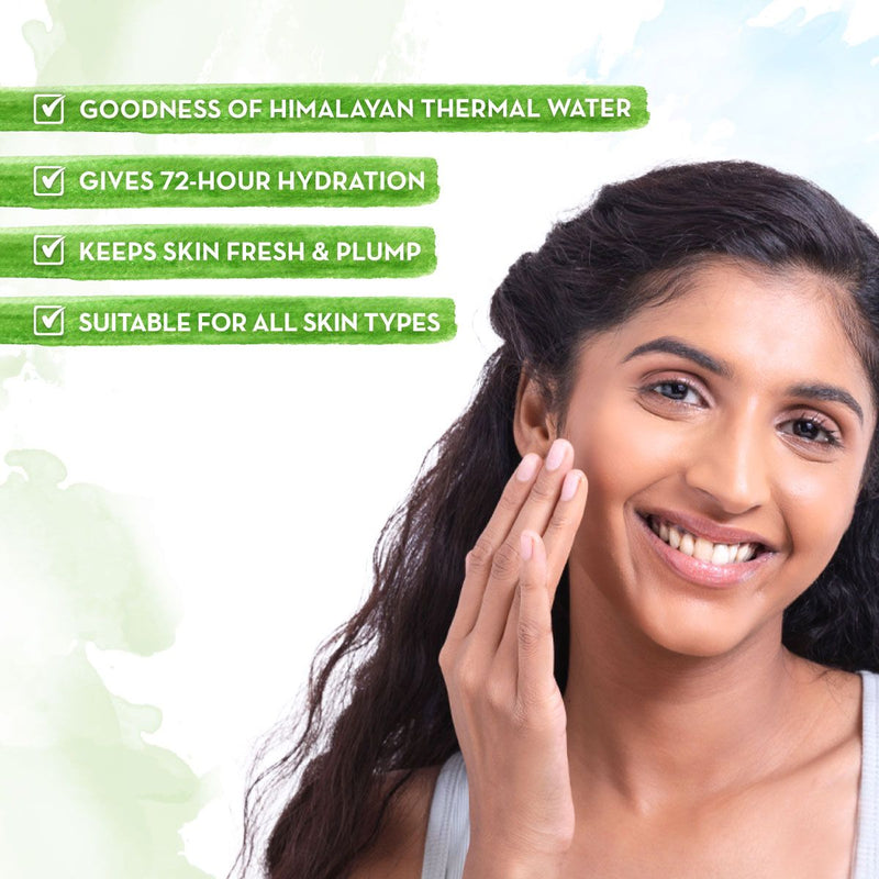 Aqua Glow Gel Face Moisturizer With Himalayan Thermal Water and Hyaluronic Acid for 72 Hours Hydration - 100ml