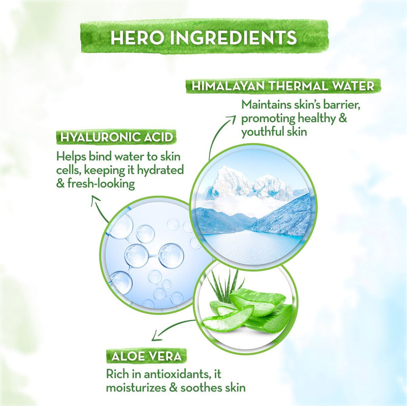 Aqua Glow Gel Face Moisturizer With Himalayan Thermal Water and Hyaluronic Acid for 72 Hours Hydration - 100ml