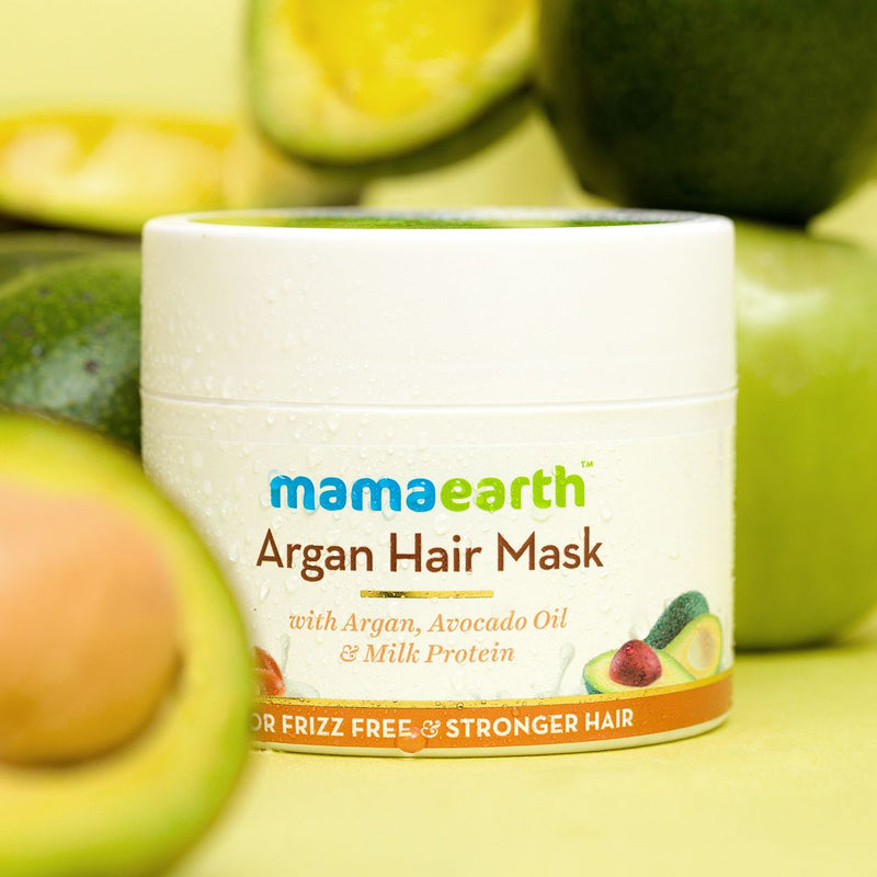 Argan Hair Mask with Argan, Avocado Oil, and Milk Protein for Frizz-free and Stronger Hair-200ml