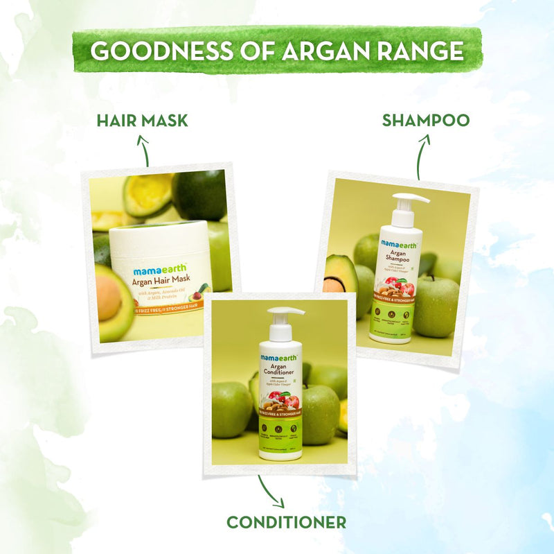 Argan Hair Mask with Argan, Avocado Oil, and Milk Protein for Frizz-free and Stronger Hair-200ml