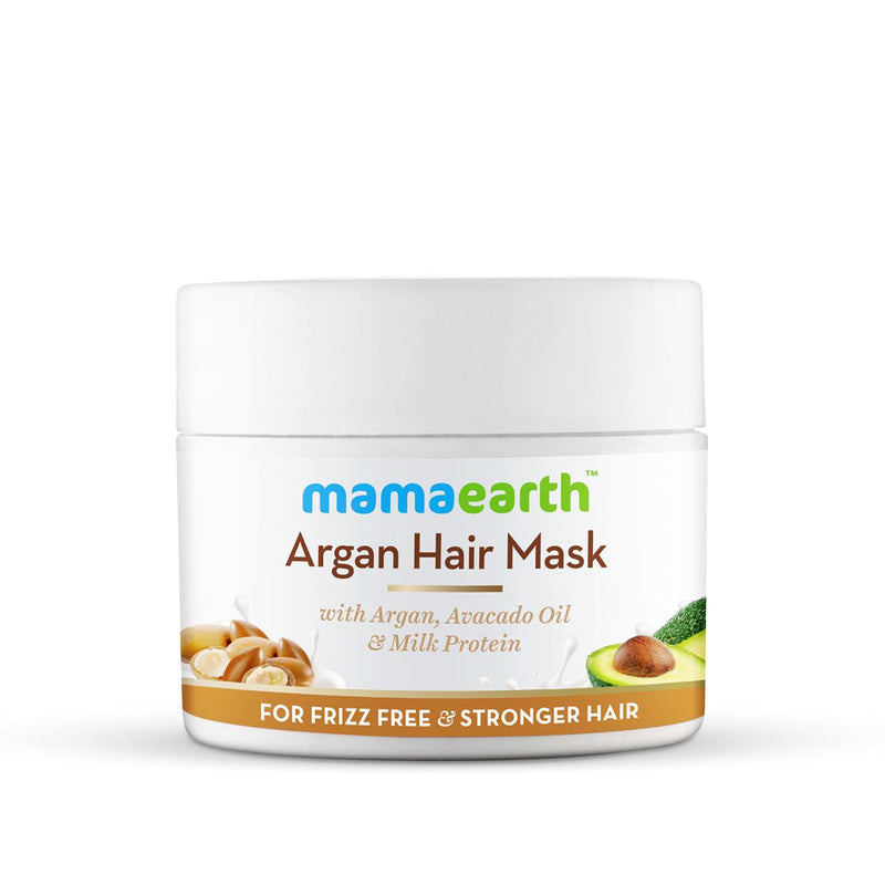 Argan Hair Mask with Argan, Avocado Oil, and Milk Protein for Frizz-free and Stronger Hair-200ml