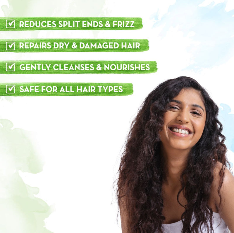 Argan Shampoo with Argan and Apple Cider Vinegar for Frizz-free and Stronger Hair - 250 ml