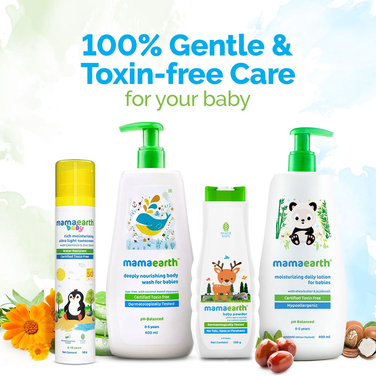 Mamaearth Baby 99% Pure Water Gentle Towel Wipes - 72 pcs